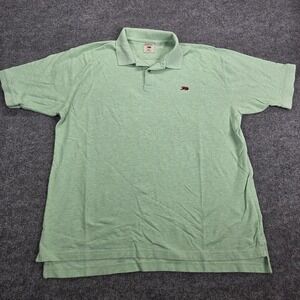 Perlis Polo Shirt Mens 3XL Green Crawfish Logo Peruvian Cotton Short Sleeve